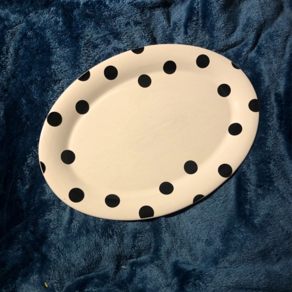 Kate Spade Deco Dot platter